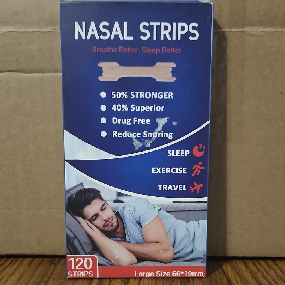 TYELASON Nasal Strips - 120 Count - Snoring - Extra Strength - Tan - Large #L4